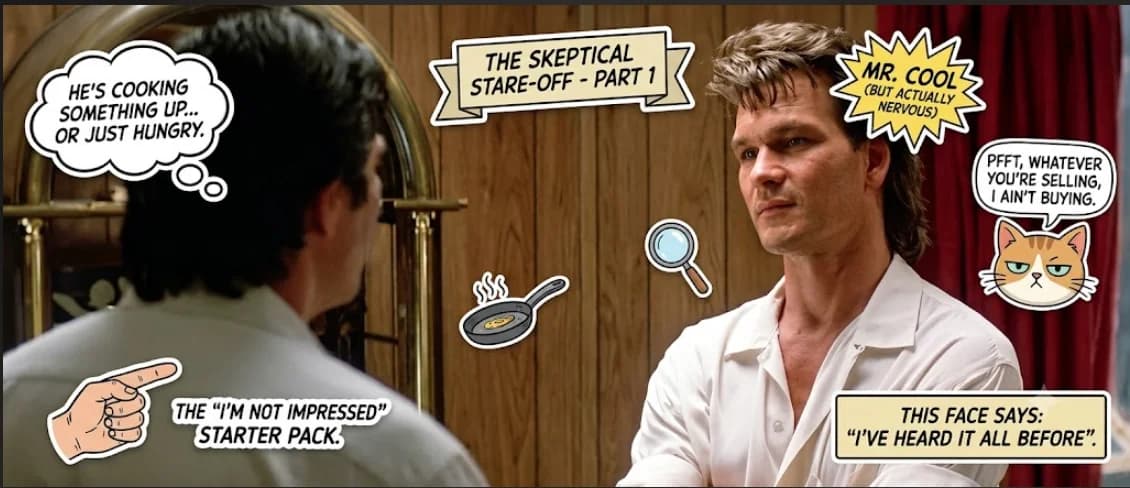 loi. Patrick Swayze Made Dalton Unforgettable in Road House, but His Most Dangerous Weapon Was Never What You Expected to See