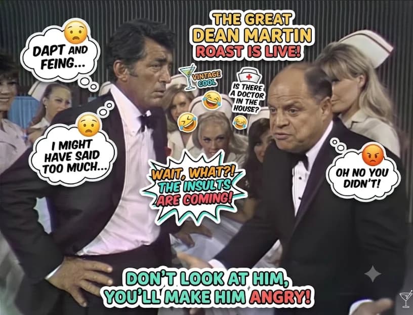 loi. Dean Martin Completely Loses It As Don Rickles Unleashes The Most Savage Roast In TV History